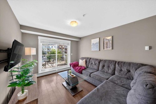 4203-302 Skyview Ranch Drive Ne, Calgary, AB - Indoor Photo Showing Living Room