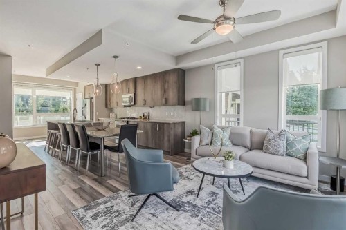 8539 8A Avenue Sw, Calgary, AB - Indoor Photo Showing Living Room
