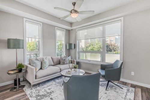 8539 8A Avenue Sw, Calgary, AB - Indoor Photo Showing Living Room