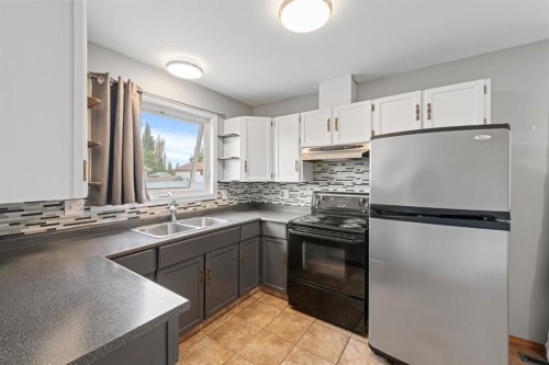 14538 37 Street Nw, Edmonton, AB - Indoor Photo Showing Kitchen With Double Sink