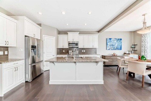 264 Auburn Bay Drive Se, Calgary, AB - Indoor Photo Showing Kitchen With Stainless Steel Kitchen With Upgraded Kitchen
