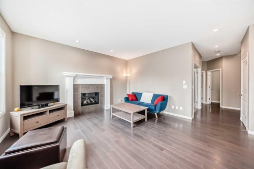 264 Auburn Bay Drive Se, Calgary, AB - Indoor Photo Showing Other Room With Fireplace