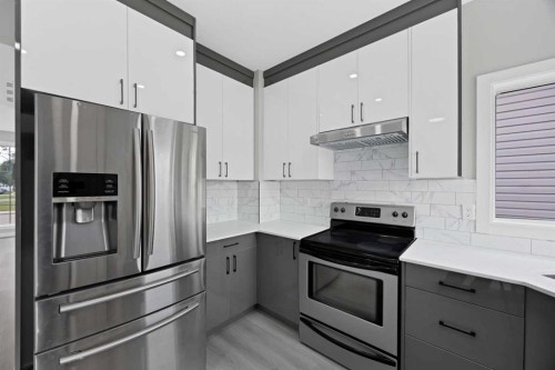68 Laguna Close Ne, Calgary, AB - Indoor Photo Showing Kitchen With Stainless Steel Kitchen With Upgraded Kitchen