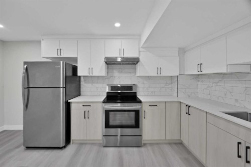 68 Laguna Close Ne, Calgary, AB - Indoor Photo Showing Kitchen With Stainless Steel Kitchen