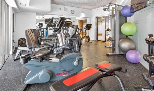 2030-720 13 Avenue Sw, Calgary, AB - Indoor Photo Showing Gym Room
