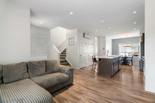 57 Amery Crescent, Crossfield, AB - Indoor Photo Showing Living Room
