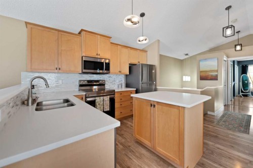 247 Copperfield Heights Se, Calgary, AB - Indoor Photo Showing Kitchen With Stainless Steel Kitchen With Double Sink