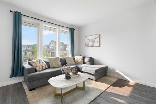 37 Verity Manor Sw, Calgary, AB - Indoor Photo Showing Living Room
