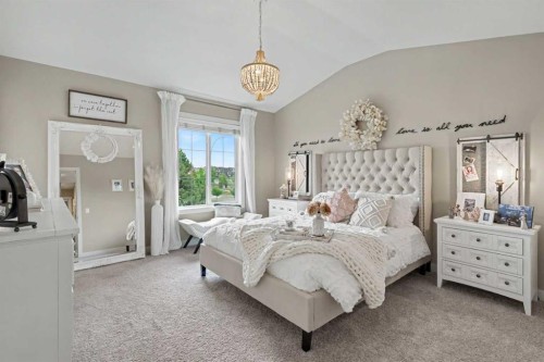 99 Mahogany Row Se, Calgary, AB - Indoor Photo Showing Bedroom