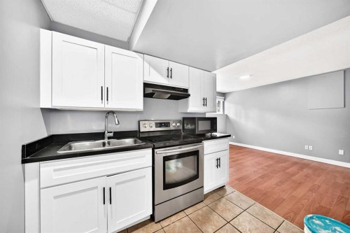 514 Whitehill Place Ne, Calgary, AB - Indoor Photo Showing Kitchen With Double Sink