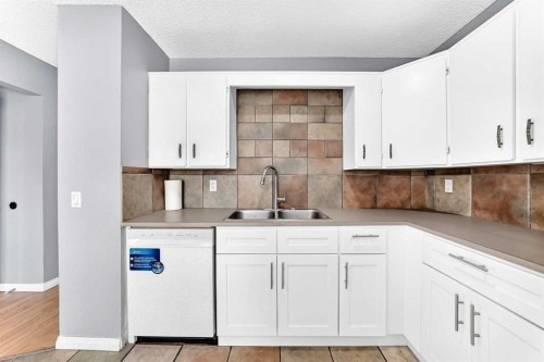 514 Whitehill Place Ne, Calgary, AB - Indoor Photo Showing Kitchen With Double Sink