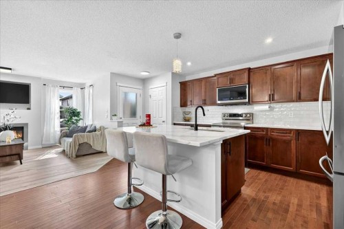 333 Bridleridge View Sw, Calgary, AB - Indoor Photo Showing Kitchen With Upgraded Kitchen