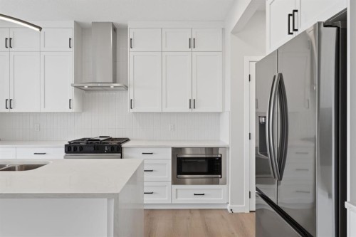 212 Lewiston Landing Ne, Calgary, AB - Indoor Photo Showing Kitchen With Upgraded Kitchen