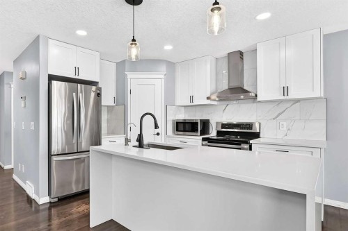 12871 Coventry Hills Way Ne, Calgary, AB - Indoor Photo Showing Kitchen With Upgraded Kitchen