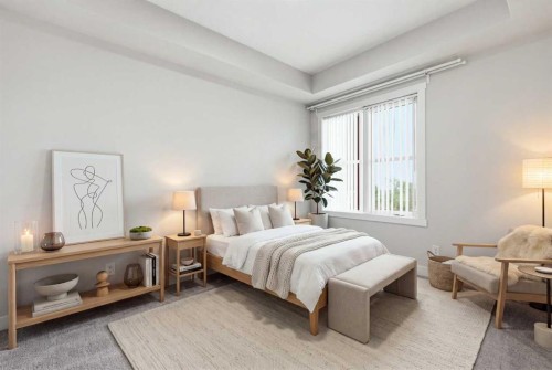 1410-81 Arbour Lake View Nw, Calgary, AB - Indoor Photo Showing Bedroom
