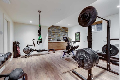 2330 7 Avenue Nw, Calgary, AB - Indoor Photo Showing Gym Room