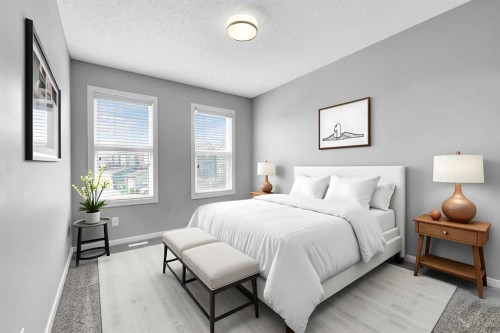 75 Evanscrest Way Nw, Calgary, AB - Indoor Photo Showing Bedroom