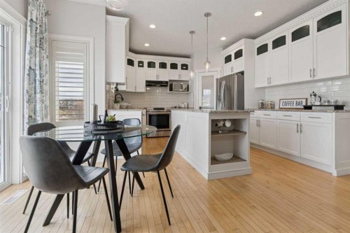 1826 Baywater Street Sw, Airdrie, AB - Indoor Photo Showing Kitchen With Upgraded Kitchen