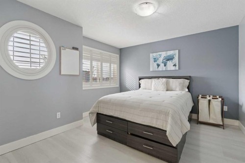1826 Baywater Street Sw, Airdrie, AB - Indoor Photo Showing Bedroom