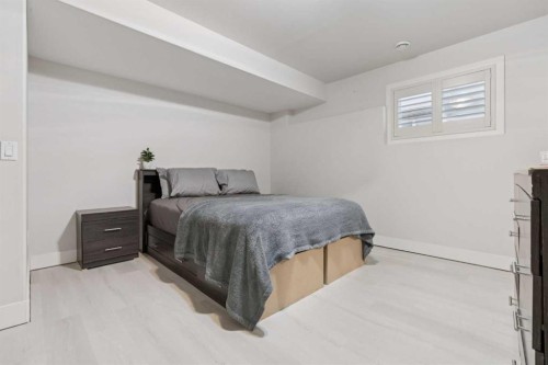 1826 Baywater Street Sw, Airdrie, AB - Indoor Photo Showing Bedroom