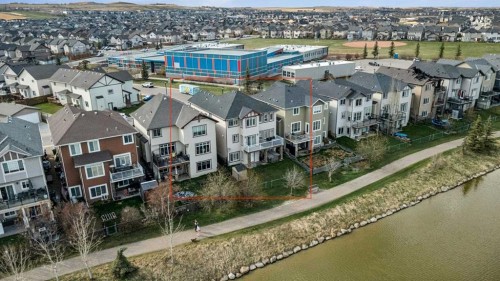 1826 Baywater Street Sw, Airdrie, AB - Outdoor With Body Of Water