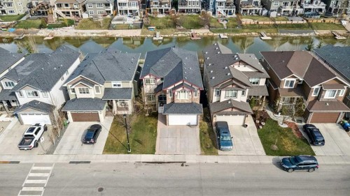 1826 Baywater Street Sw, Airdrie, AB - Outdoor With Body Of Water