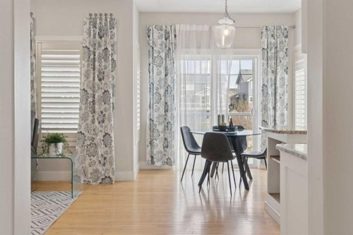 1826 Baywater Street Sw, Airdrie, AB - Indoor Photo Showing Dining Room