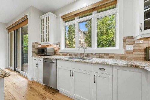 8216 9 Avenue Sw, Calgary, AB - Indoor Photo Showing Kitchen With Double Sink