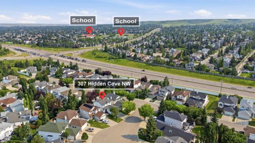 307 Hidden Cove Nw, Calgary, AB - Outdoor With View