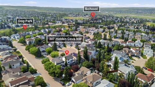 307 Hidden Cove Nw, Calgary, AB - Outdoor With View