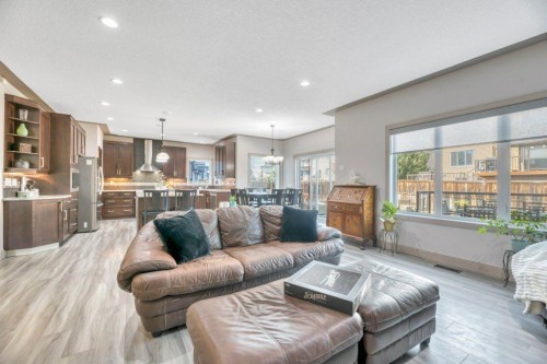 101 Hawkmere Place, Chestermere, AB - Indoor Photo Showing Living Room