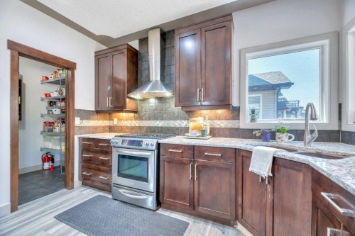 101 Hawkmere Place, Chestermere, AB - Indoor Photo Showing Kitchen