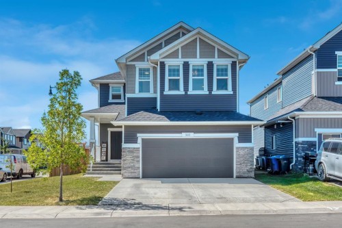 303 Dawson Harbour Court, Chestermere, AB - Outdoor With Facade