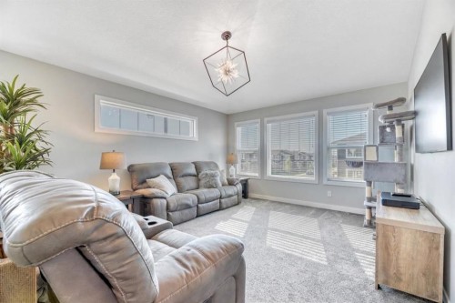 303 Dawson Harbour Court, Chestermere, AB - Indoor Photo Showing Living Room