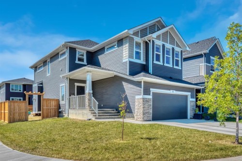 303 Dawson Harbour Court, Chestermere, AB - Outdoor With Facade