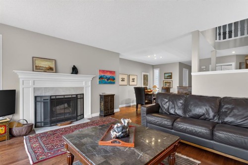 1924 29 Avenue South, Calgary, AB - Indoor Photo Showing Living Room With Fireplace