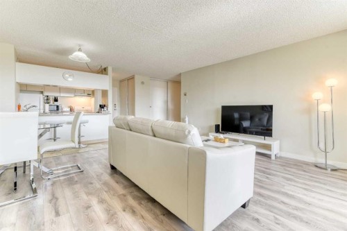 2209-221 6 Avenue Se, Calgary, AB - Indoor Photo Showing Living Room