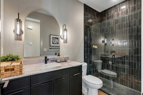 147 Siltstone Place, Balzac, AB - Indoor Photo Showing Bathroom