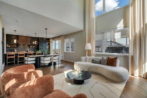 147 Siltstone Place, Balzac, AB - Indoor Photo Showing Living Room