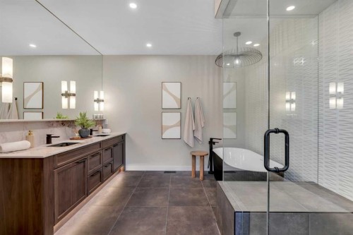 147 Siltstone Place, Balzac, AB - Indoor Photo Showing Bathroom