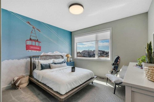 147 Siltstone Place, Balzac, AB - Indoor Photo Showing Bedroom