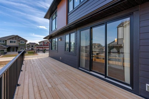 147 Siltstone Place, Balzac, AB - Outdoor With Deck Patio Veranda With Exterior