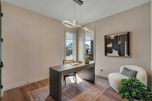 147 Siltstone Place, Balzac, AB - Indoor Photo Showing Office