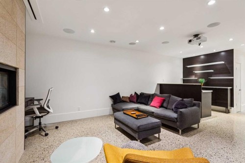 4417 16A Street Sw, Calgary, AB - Indoor With Fireplace