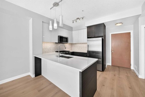 1210-95 Burma Star Road Sw, Calgary, AB - Indoor Photo Showing Kitchen With Double Sink