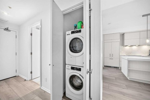 218-615 6 Avenue Se, Calgary, AB - Indoor Photo Showing Laundry Room