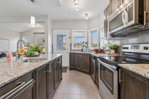 172 Brightoncrest Point Se, Calgary, AB - Indoor Photo Showing Kitchen With Upgraded Kitchen