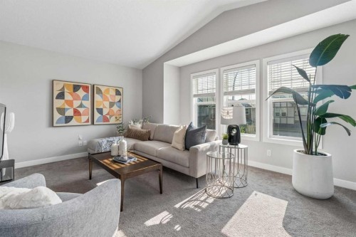 172 Brightoncrest Point Se, Calgary, AB - Indoor Photo Showing Living Room
