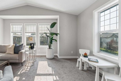 172 Brightoncrest Point Se, Calgary, AB - Indoor Photo Showing Living Room