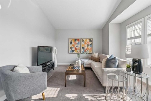172 Brightoncrest Point Se, Calgary, AB - Indoor Photo Showing Living Room